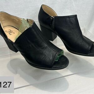 Black Leather Women's Shoes